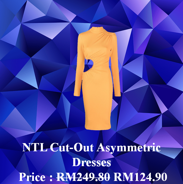 NTL Cut-Out Asymmetric Dresses