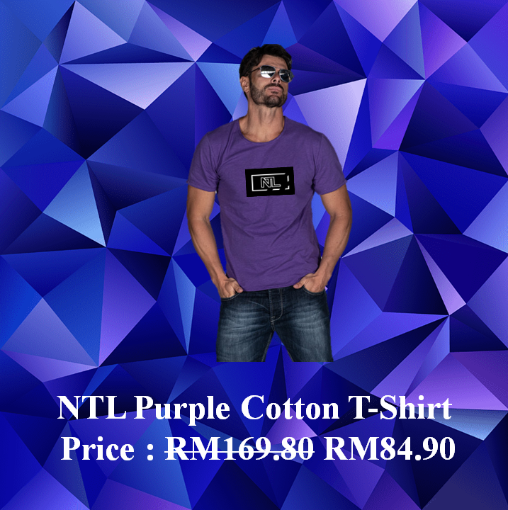 NTL Purple Cotton T-Shirt