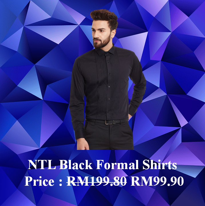 NTL Black Formal Shirts
