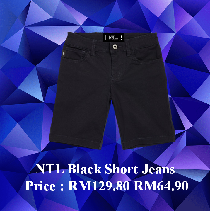 NTL Black Short Jeans