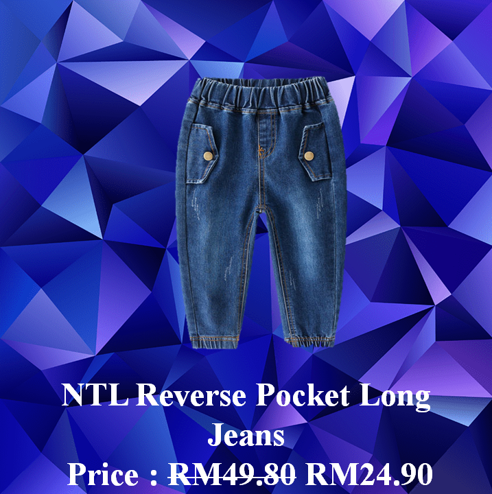 NTL Reverse Pocket Long Jeans