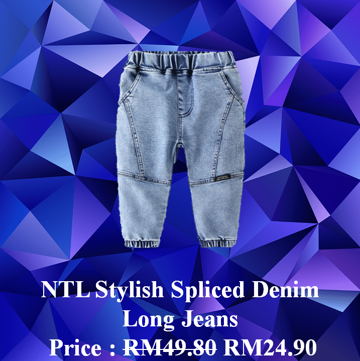 NTL Stylish Spliced Denim Long Jeans