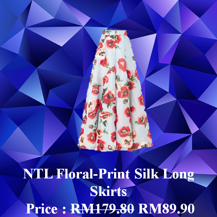 NTL Floral-Print Silk Skirts