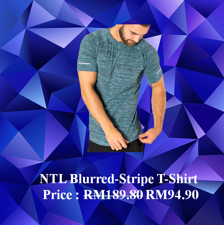 NTL Blurred-Stripe T-shirt