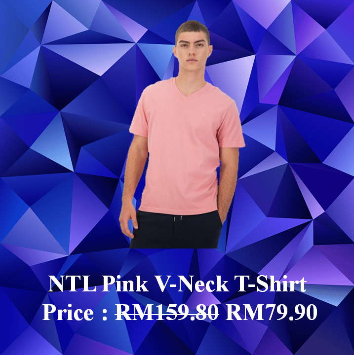 NTL Pink V-Neck T-Shirt